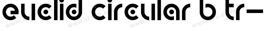 Euclid Circular B Tr字体转换